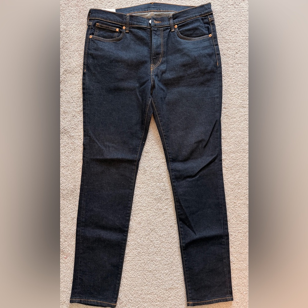 H&M Men’s Skinny Jeans in Dark Blue Denim